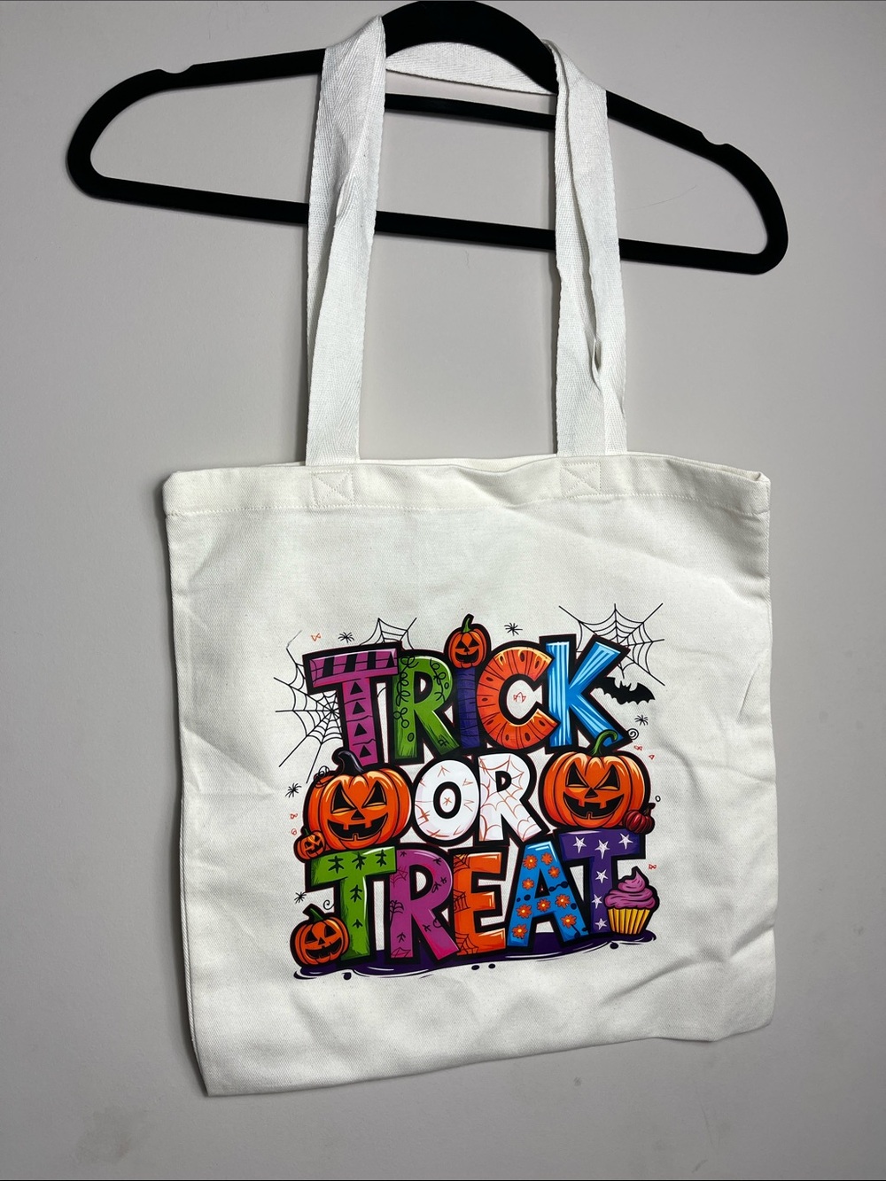 Halloween 'Trick or Treat' Graphic Tote Shopping Bag